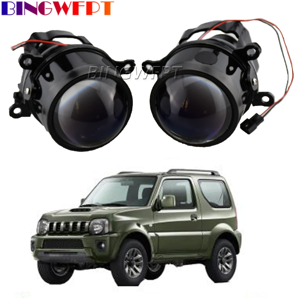 1Pair  LED Bumper Fog Light Lamp Front Foglight  For Suzuki Jimny FJ 1998-2014 Car Front Bumper LED Lens Fog Driving Lamp