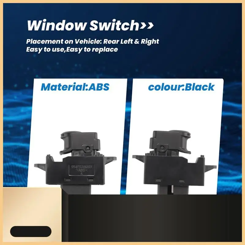 

2 Piece Car Rear Power Window Switch Left Right Black ABS For HYUNDAI ACCENT SOLARIS 2011-2017 935801R001 93580-1R001-N30R