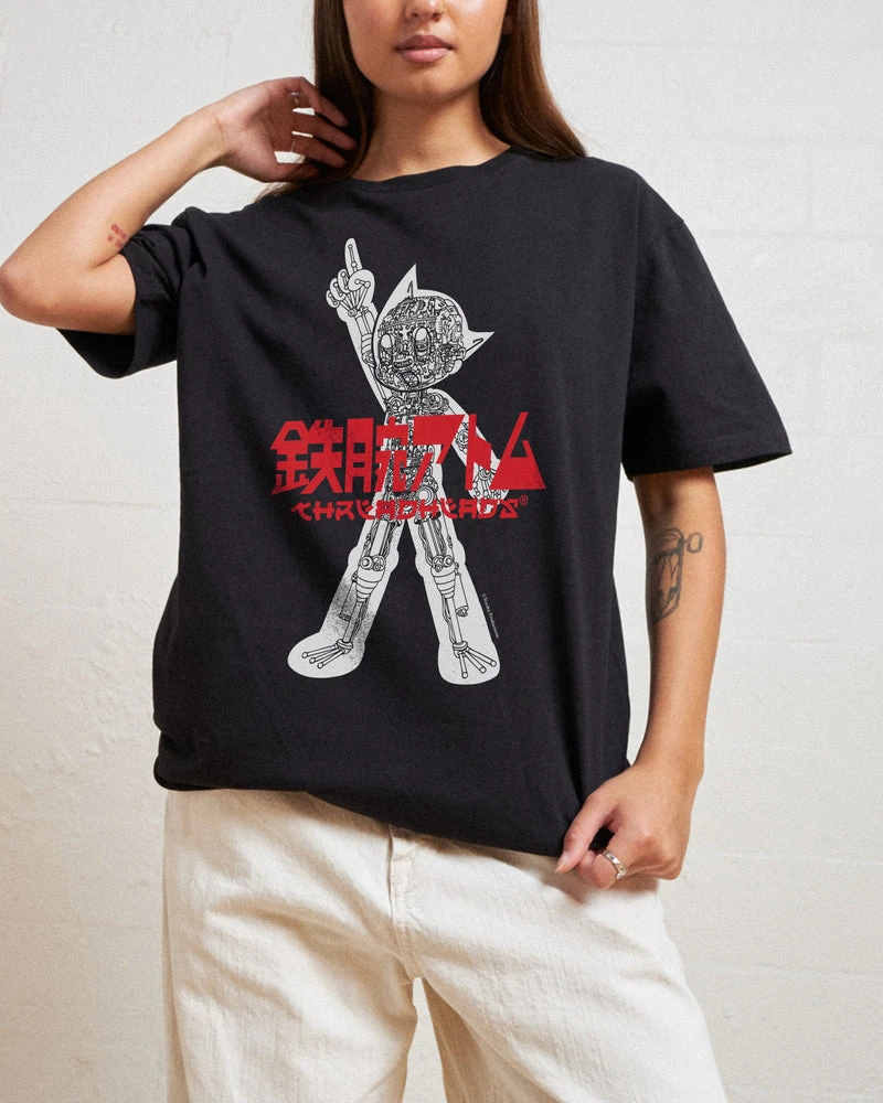 Astro Boy Intern-Mech T-Shirt Graphic Cotton Tee Printing High-end Luxury Unisex Style Both of Men and Women