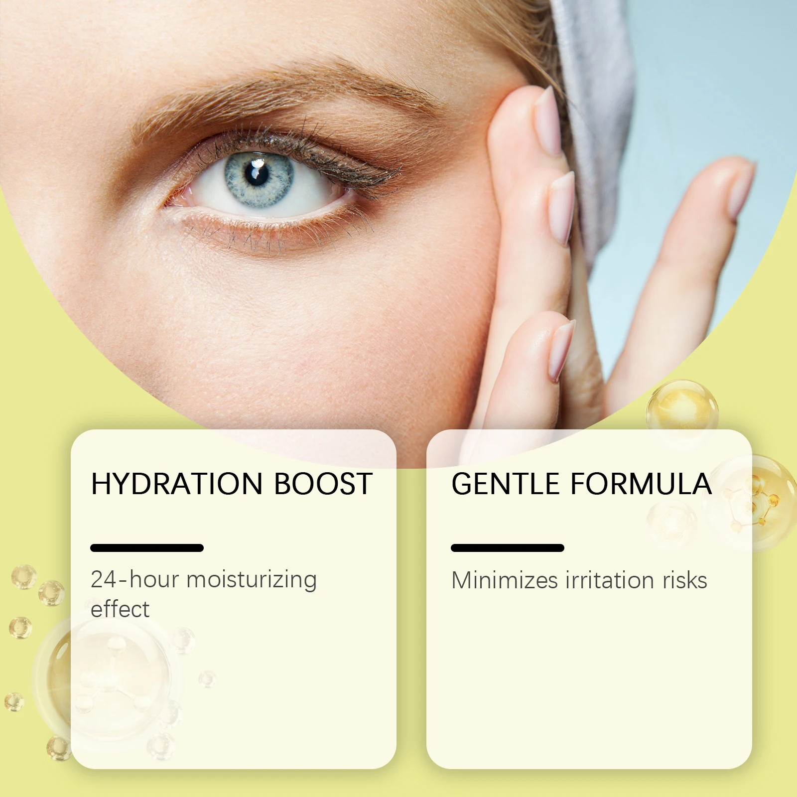 눈 부기 및 가방 제거를 위한 레티놀 아이 크림 파인 라인 감소 탄력 증가 보습 진정 스킨 케어