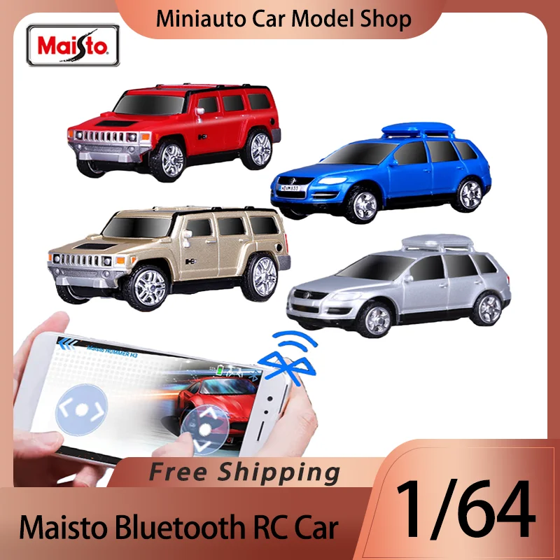 New Product In Stock Maisto 1:64 Hummer H3 Volkswagen Bluetooth Remote Control Car Alloy Miniature Diecast Model RC Toy Kid Gift