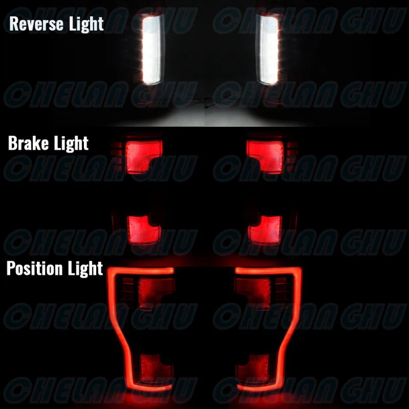 LED Tail Light For Ford F250 F350 F450 F550 2017 2018 2019 1 Pair Rear Lamp Brake Light Car accessories