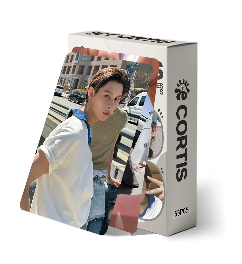 55 قطعة/المجموعة/مجموعة من بطاقات Kpop Idol Boy CORTIS الجديدة من سلسلة Lomo مارتن جيمس JUHOON HD Printd Photocards SEONGHYEON KEONHO هدية المشجعين #1