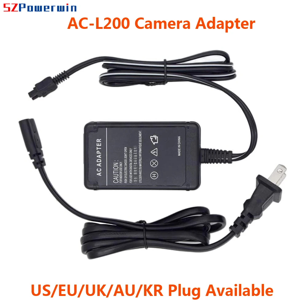 Powerwin AC L200 Camera Adapter Power Supply for Sony Handycam DVD610 DVD308 SX60 SX65 SX40 SX41 SX45 DVD7