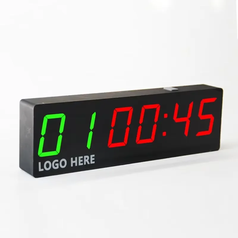 CP50B Best Home 6 Digits Gym Interval Timer Rechargeable Countdown Wall Timer Workout Clock for Home Gym