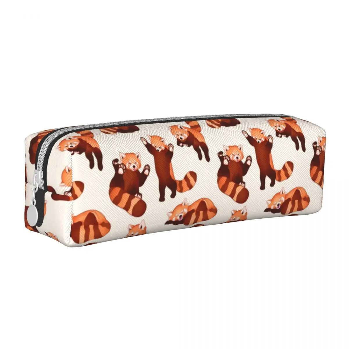 Creative Red Panda Pattern Pencil Cases Animal Pencilcases Pen Box for Student Large Storage Bag School Zipper Stationery