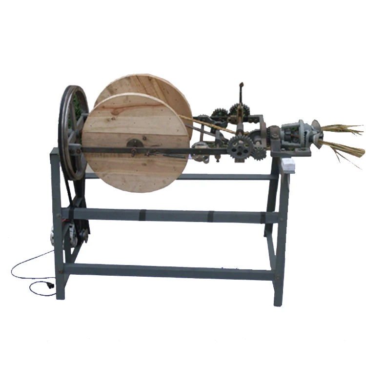 Heavy Duty Rice Straw Rope Braiding Machine | Factory Price Electric Fiber Rope Twister Maker