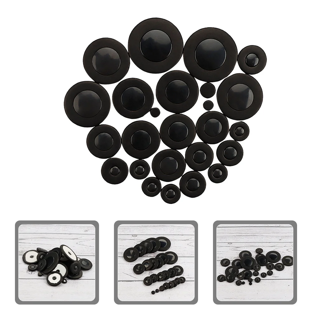 

25Pcs Saxophone Key Pads Thick Faux Durable Replacement Set Easy Installation Sax Repair Instrument Accessories