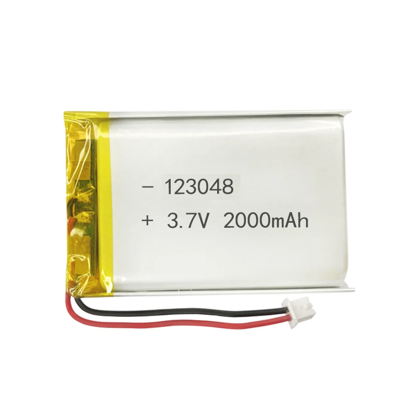 123048 3.7V 2000mAh Lithium Polymer LiPo Rechargeable Battery For Mp3 PAD DVD E-book bluetooth speaker LED light