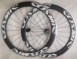 Width 23mm Carbon Road Bike Clincher Wheel 38/50/60mm Alloy V Brake Surface Customized Decal Ratchet 52T Hub Wheelset 700C