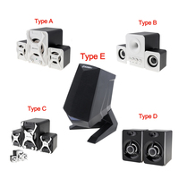 Bonks K2 White Notebook Combination Subwoofer Speakers Volume Control Knob for Desktop PC / Mobile Phone Bass Computer Speaker