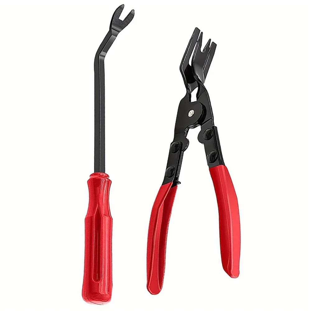 kkjoy 2-teiliges Werkzeugset zum Entfernen von Innenverkleidungen, Auto-Clip-Klemme, Nagelzieher, verwendet für Limousinen, SUVs, Schrägheckmodelle – Detail 15