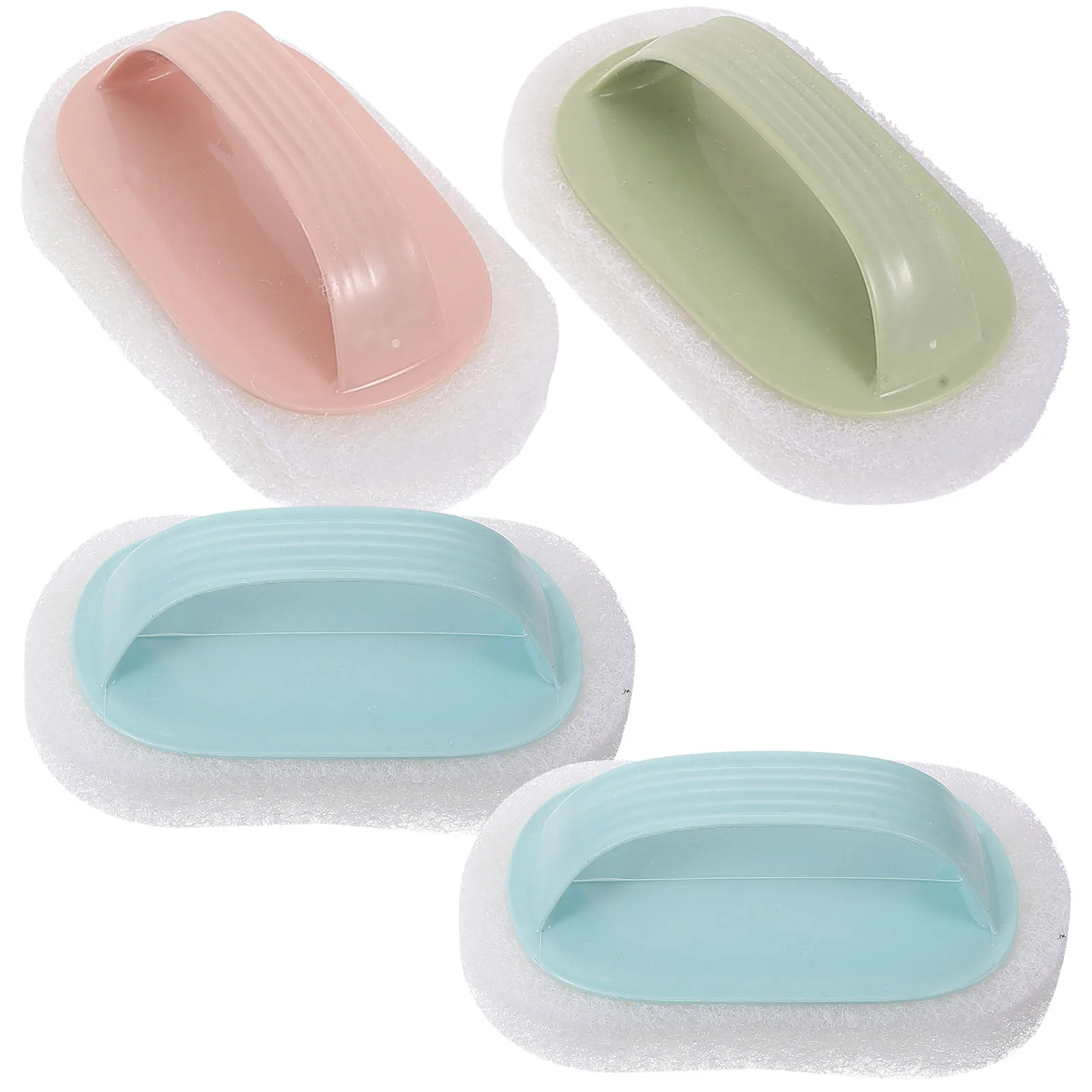 

4 pcs Sponge Kitchen Bath Cleaning Bathtub Pool Bathroom Cleaning Brush Scrubber Home Decontamination OdorResistant