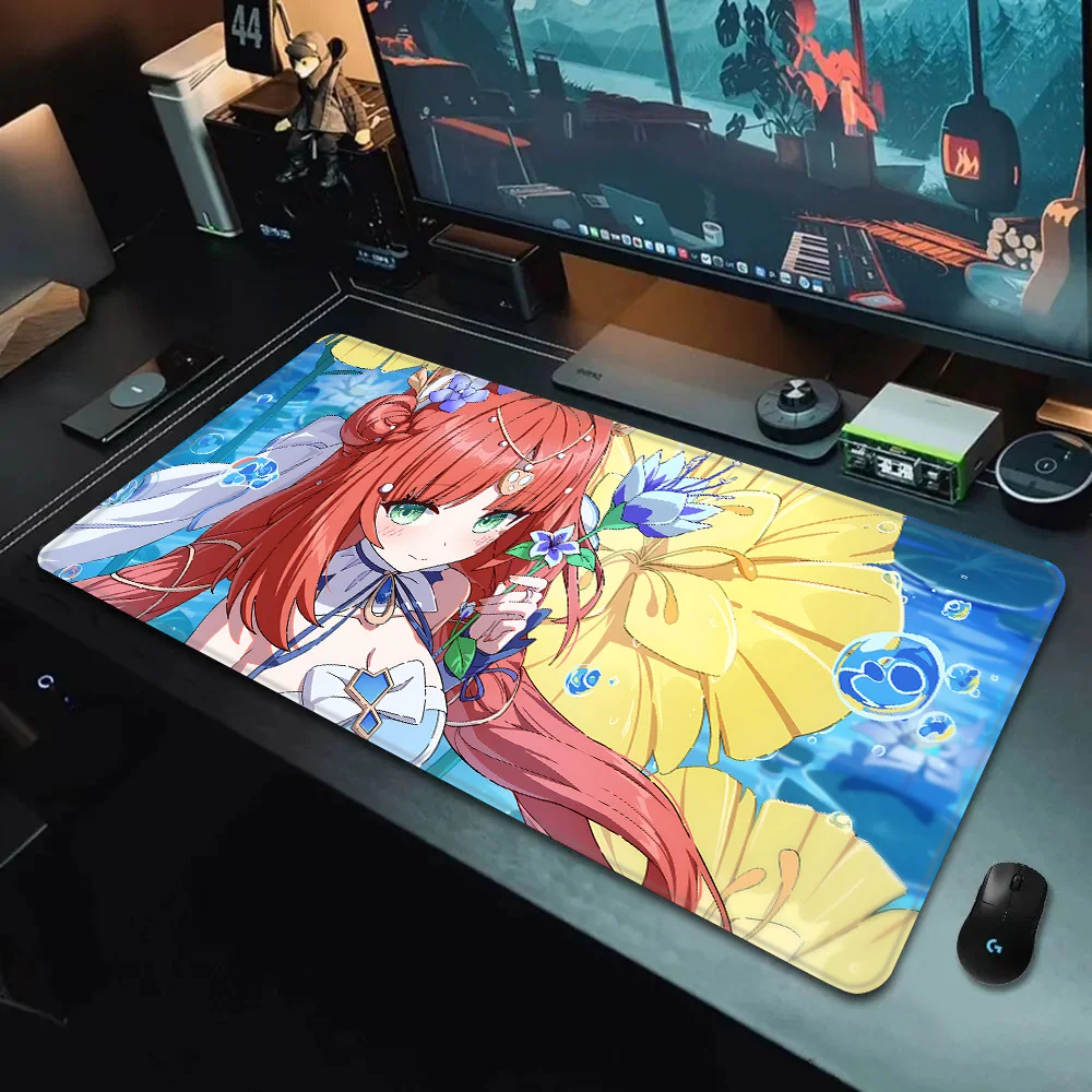 Nilou Genshin Impact Mousepad HD Printing Computer Gamers Locking Edge Non-slip Mouse Pad XXL90x40cm Keyboard PC Desk Pad