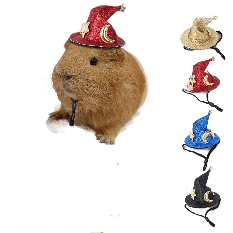 Sombrero para mascotas pequeñas, accesorios de aseo para hámster, pollo, Totoro, tocado de conejito, Chinchilla, decoración bonita, gorras de Graduación