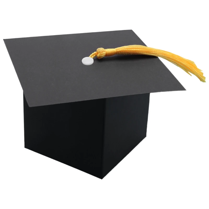 Graduation Decorations 50PCS Graduation Candy Box DIY Grad Cap Box for Graduation Gift Graduation Favors Decor-A79M