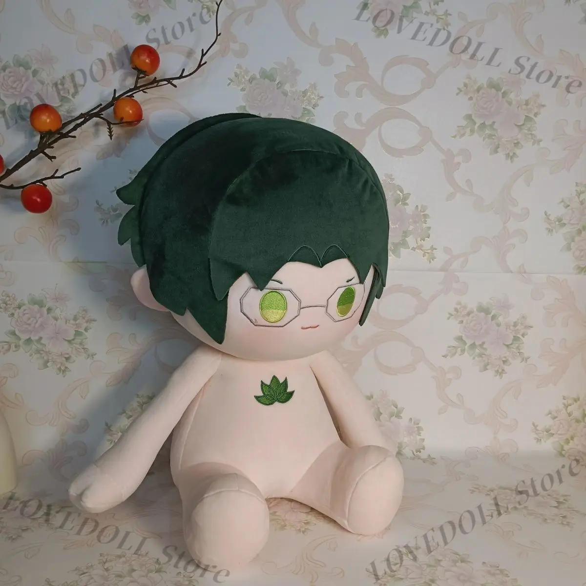 

Anime Role Hasumi Keito Cosplay Soft Plush Doll Body Dress Up Stuffed Toys Sitting Posture Figures Pillow Xmas Gift 40CM