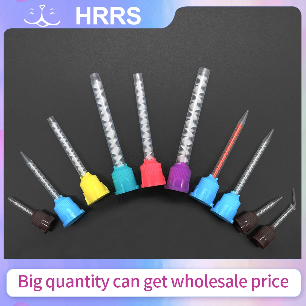 

50pcs/Pack Orthodontic Disposable Impression Mixing Tips Silicone Rubber Film Dental Mixing Tips