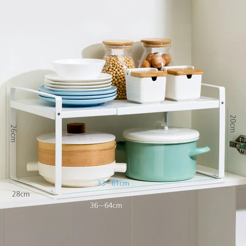 Imagem -04 - Multi-layer Kitchen Rack For Pot Storage Panelas Telescópicas Pan Organizer For Cabinet Kitchen Holder Panelas Lid Acessórios de Cozinha