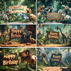 Jurassic World Photo Background Dinosaur Safari Jungle Kids Birthday Party Decoration Backdrop Banner Photo Booth Props
