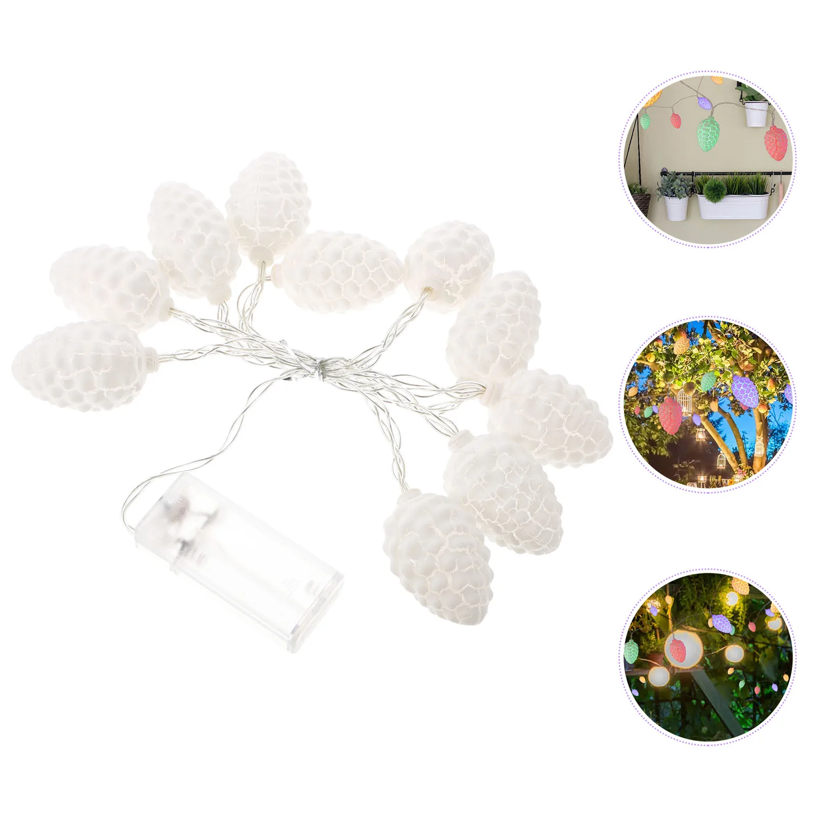

Pine Cone String Lights LED Decorative Plastic Yard Party Lamp High Quality Energy Saving Anti Rain Temperature