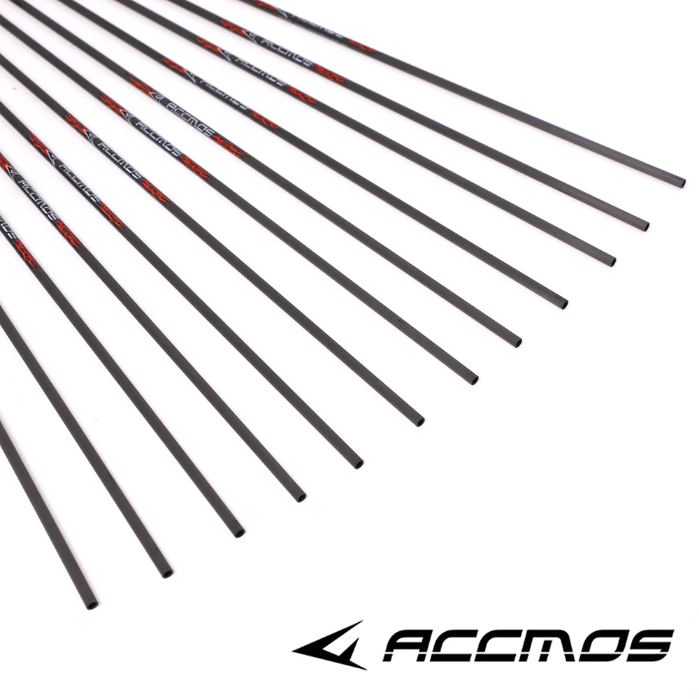 Imagem -04 - Seta de Carbono Eixos com Alumínio Insere Archery Cabeças Nocks Archery Id6.2 mm 250 300 350 400 500 600 700 800 12 Pcs