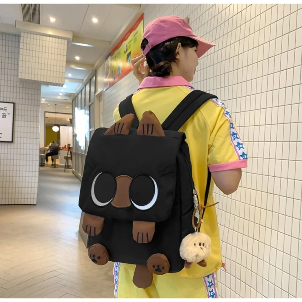 New Large Capacity Siamese Kitten Shoulder Bag Trendy Daily Schoolbag Travel Waterproof Children's Backpacks