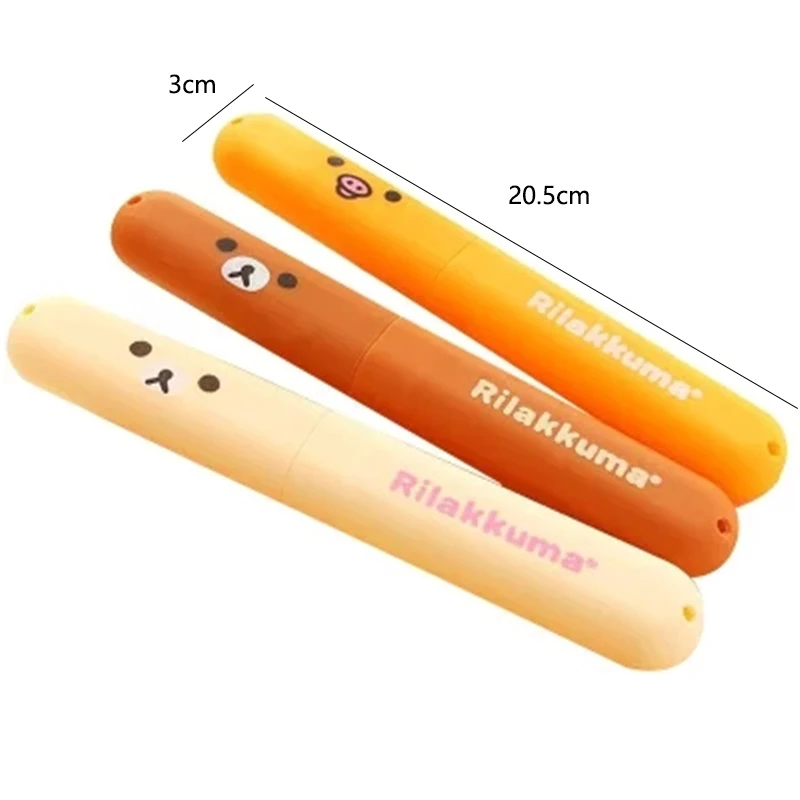 Travel Portable Toothbrush Case Toothbrush Storage Box Cute Cartoon Rilakkuma Toothbrush Case Toothbrush Case