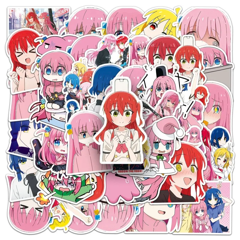 50pcs Lonely Rock Anime Stickers Suitcase Water Cup Stationery Mobile Phone Car Scooter Laptop Refrigerator Decorative Stickers