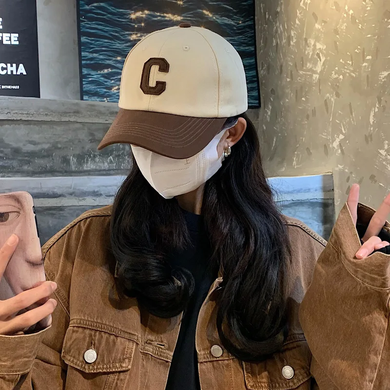 Fashion Classic Cap Women Spring Summer Color Block Letters Trend Hat Men Adjustable Sport Baseball Cap Female Youth Girls