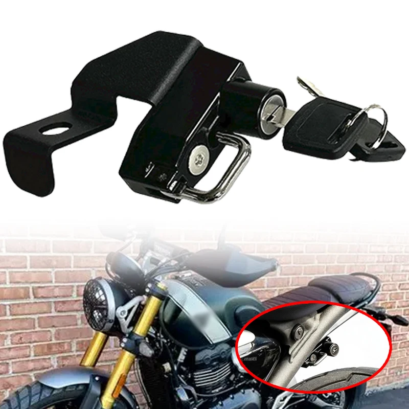 

Fit For Speed400 Scrambler400X Scrambler 400X Speed 400 2024-2025 Helmet Lock Motorcycle Accessories Metal Hook Lock with 2 Keys
