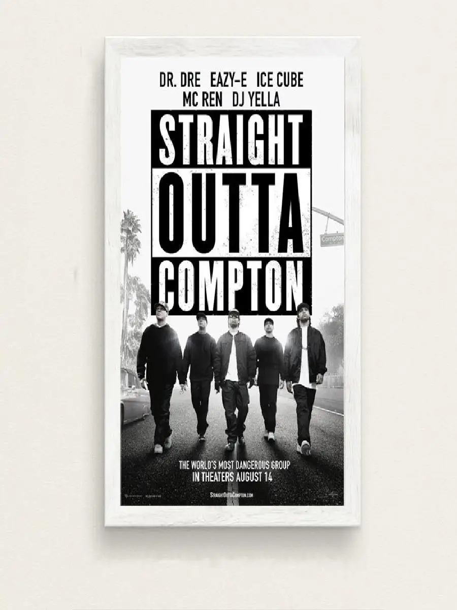 NWA Straight Outta Compton Canvas Art Poster  HighQuality Hip Hop Music Wall Decor for Living Room