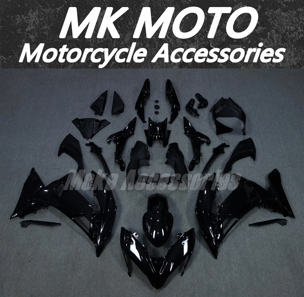 

Moke moto Fairings Kit Fit For ER6F NINJA 650 2017 2018 2019 Bodywork Set High Quality ABS Injection Black New