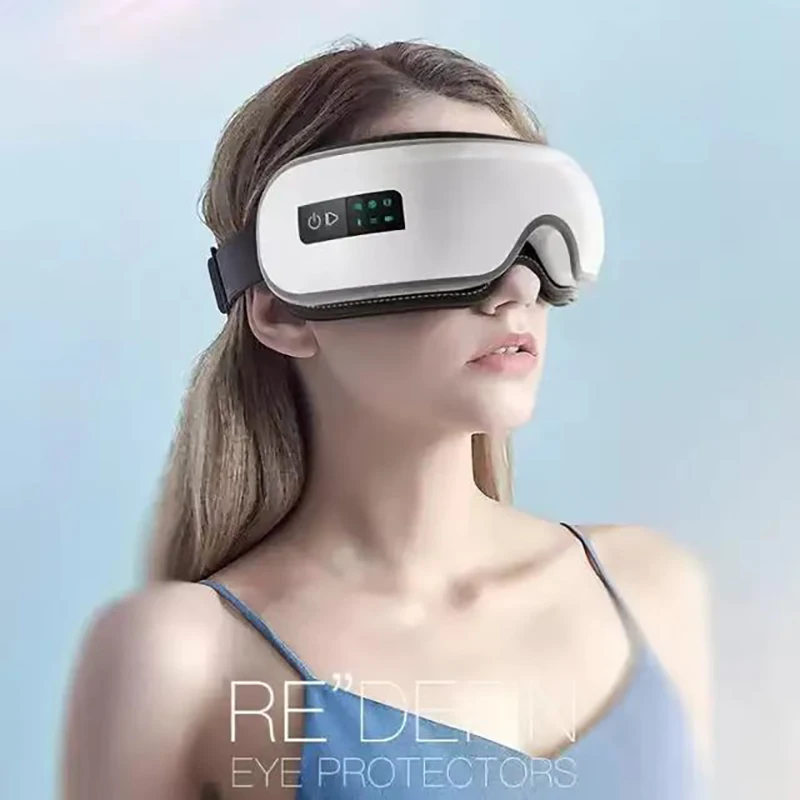 

Intelligent Bluetooth Eye Massager With Vibration, Hot Compress, Music For Relaxation And Reducing Eye Fatigue And Dark Circles