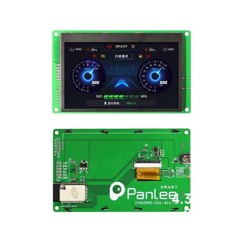 

Плата разработки WT32 ESP32 S3 N16R8 с экраном ZX4D3O 4,3 дюйма. Беспроводное подключение с Wi-Fi и драйвером BLE ST7701.