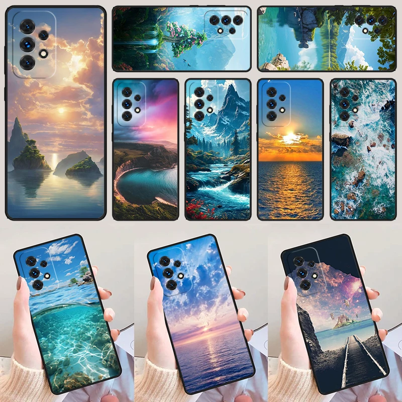 Fantasy Nature View Of Ocean For Samsung Galaxy A52 A72 A73 A20e A21S A50 A70 A11 A12 A42 A31 A40 A51 A71 A32 A80 A91 Phone Case