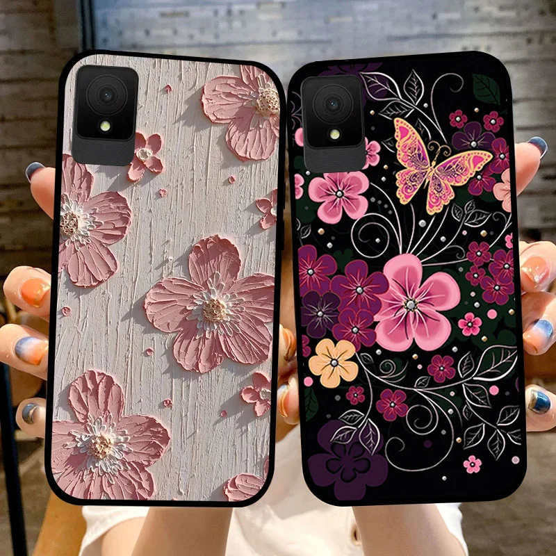 Cases For TCL 502 Capa K11 T432W Soft TPU Silicone Phone Back Protective Cover For TCL 505 For TCL 503 501 Bumper Fundas Animals