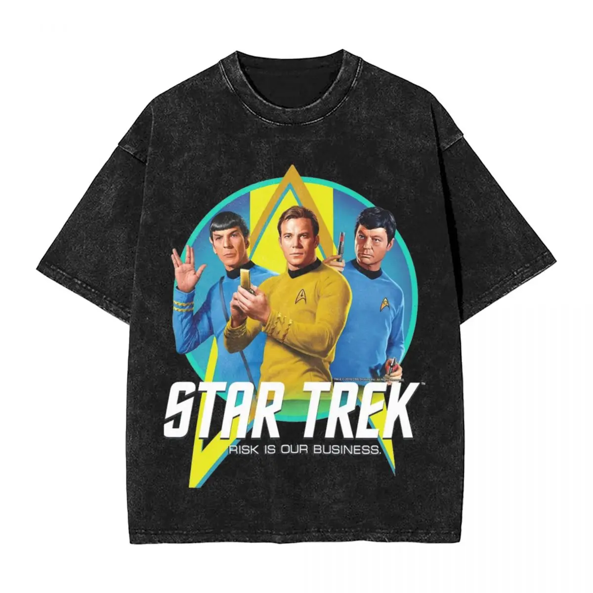 

Stars-Treks Retro T Shirts Hip Hop Washed 100% Cotton Oversize T-Shirts Vintage Men Women Tops Streetwear Summer Tops Tees