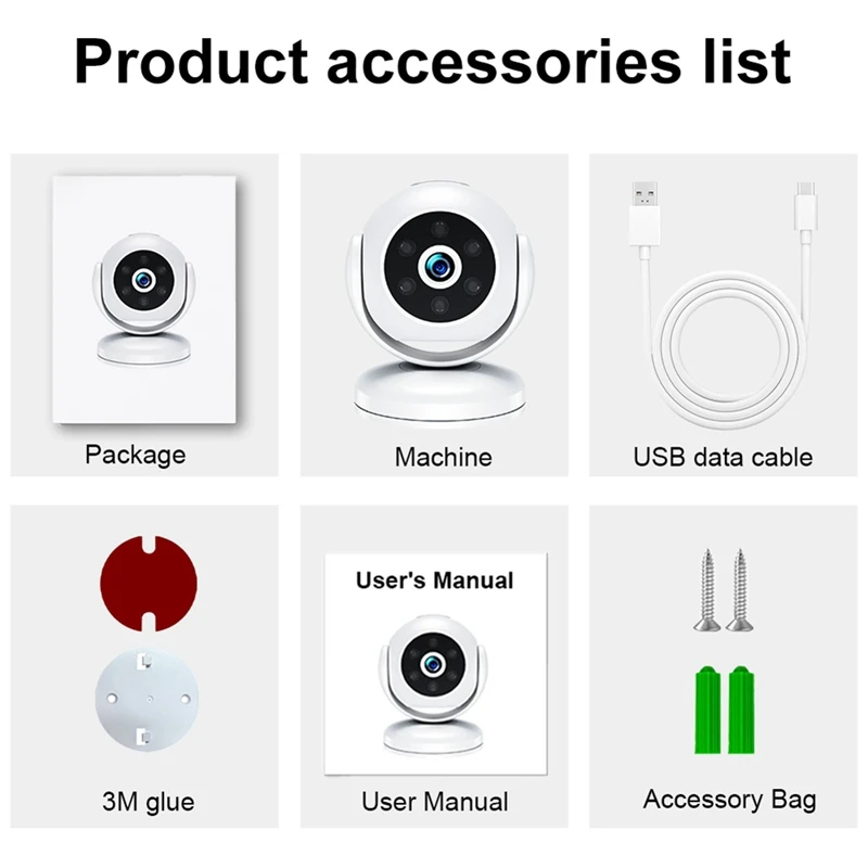 1080P Wireless Wifi Camera Digital Zoom AI Human Detect Camera Night Vision Baby Security Surveillance IP Camera