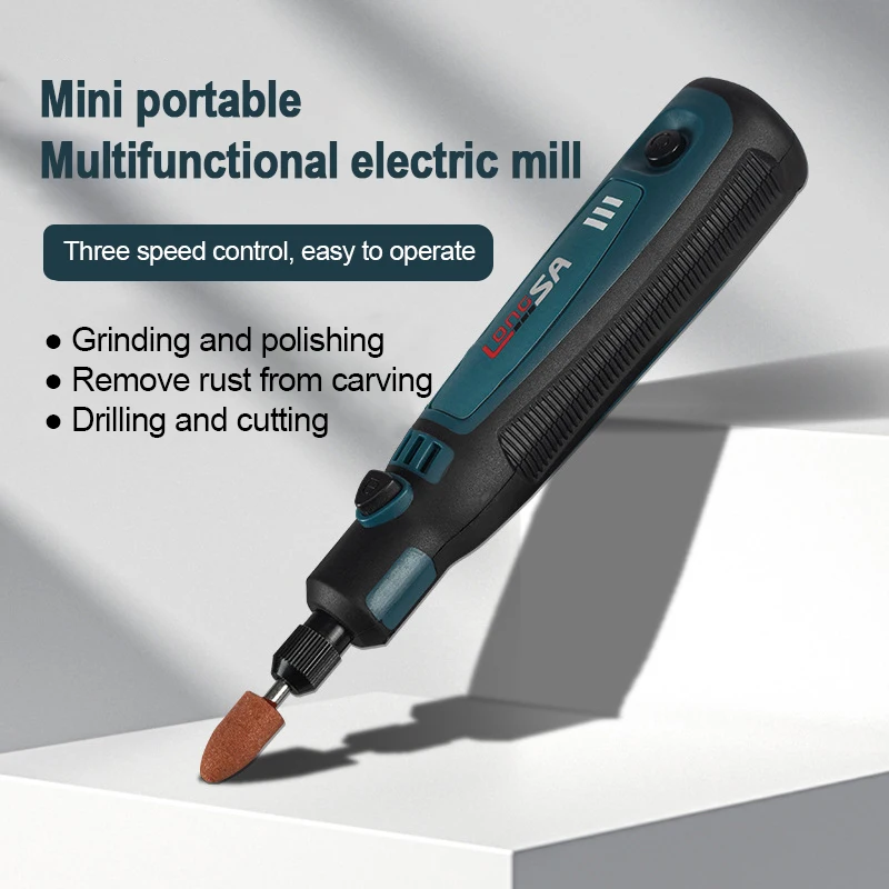 Wireless Electric Grinder Set Micro Rotary Tool Engraver Pen USB Rechargeable Household Mini Elec Drill Polishing Carving Tool