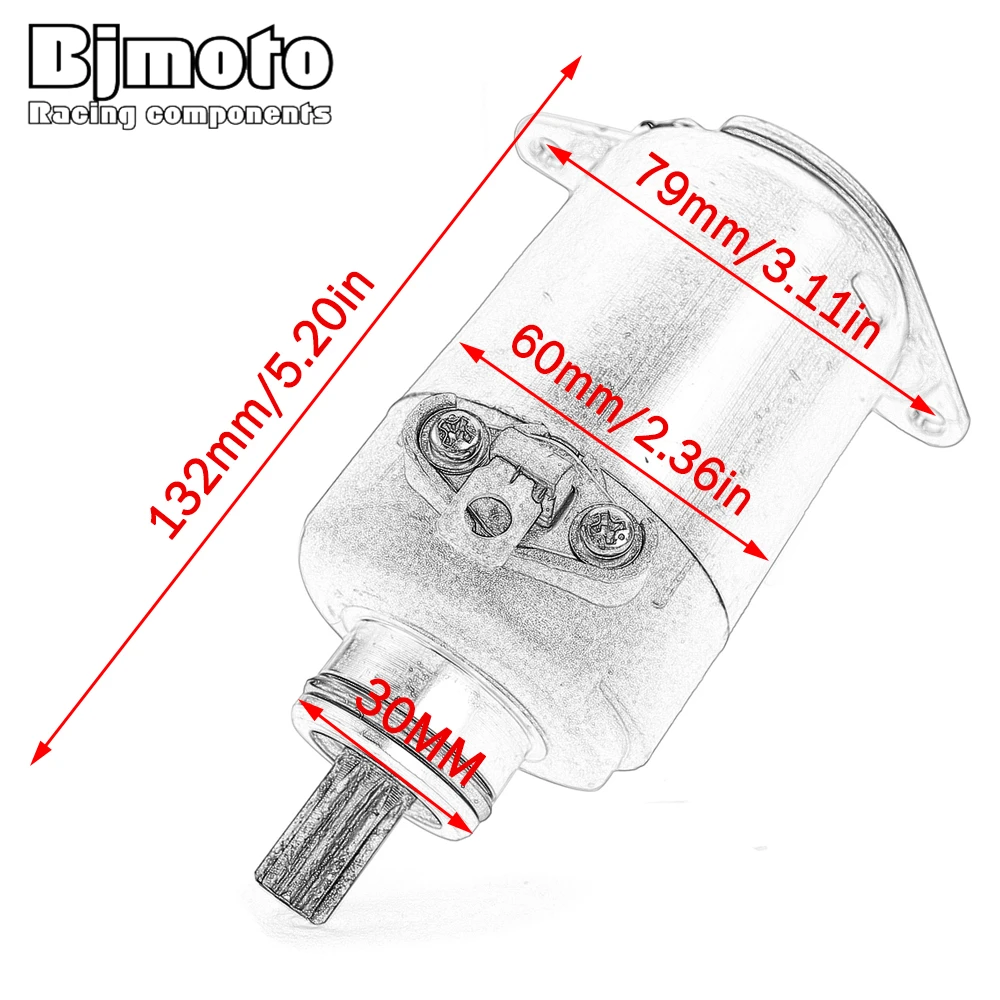 Starter Motor สําหรับ KYMCO Super 8 125/เช่น 125 LX 4T ยูโร III Agility 125 4T ยูโร II 31200-KUDU-C00 31210-GFY6-200 31210-KEBE-900