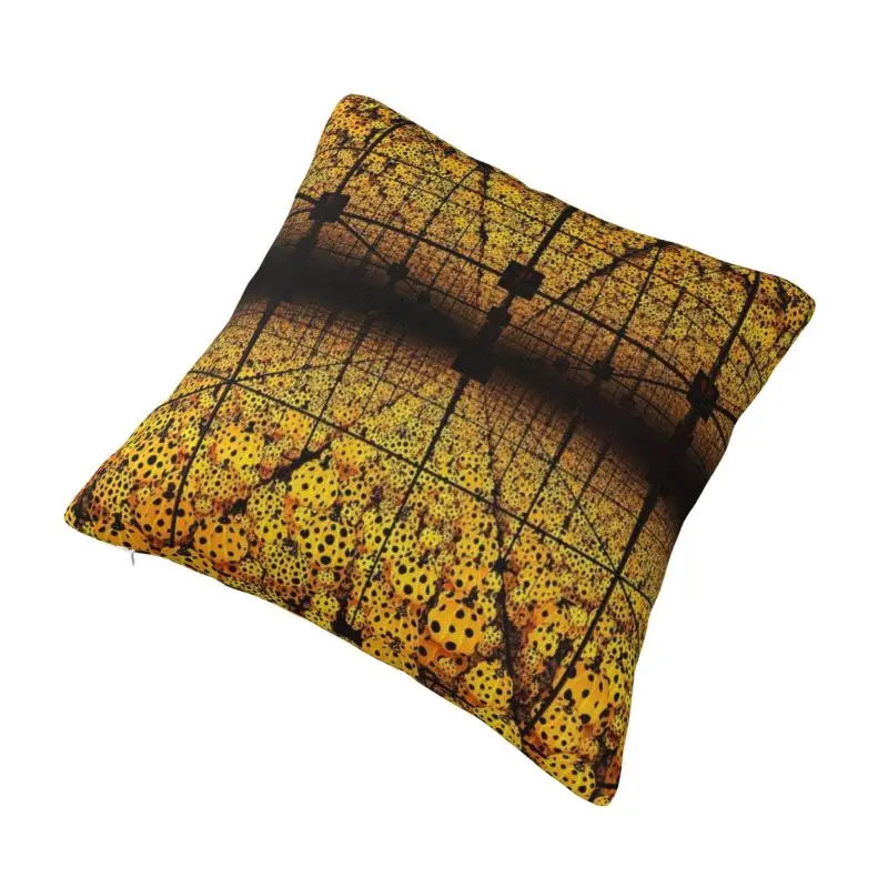 Custom Luxury Yayoi Kusama Abstract Painting Cushion Cover 45x45cm Polyester Throw Pillow for Sofa Car Square Pillowcase