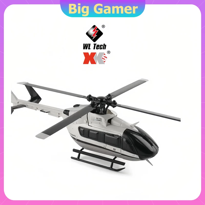 

Wltoys K160 Rc Helicopter 2.4g 4ch Plane With 6-Axis Gyroscope Brushless Remote Control Airplane Simulation Ec-145 Toys Gifts