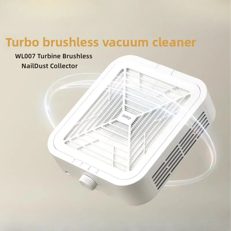 

Turbine Brushless Nail Dust Remover Strong Suction 120W Nail Vacuum Cleaner for Manicure with Removable Filter Speed Adjustable