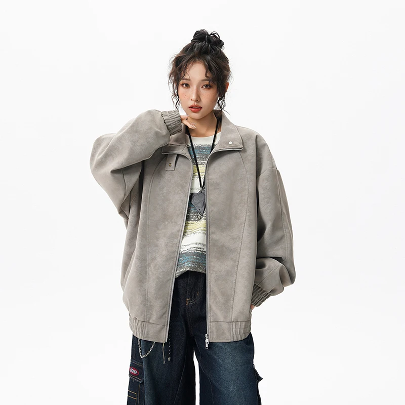 釣りジャケット 春秋新作 レザージャケット アウトドア メンズ おしゃれコート スタンドカラー ジップアップ レザージャケット