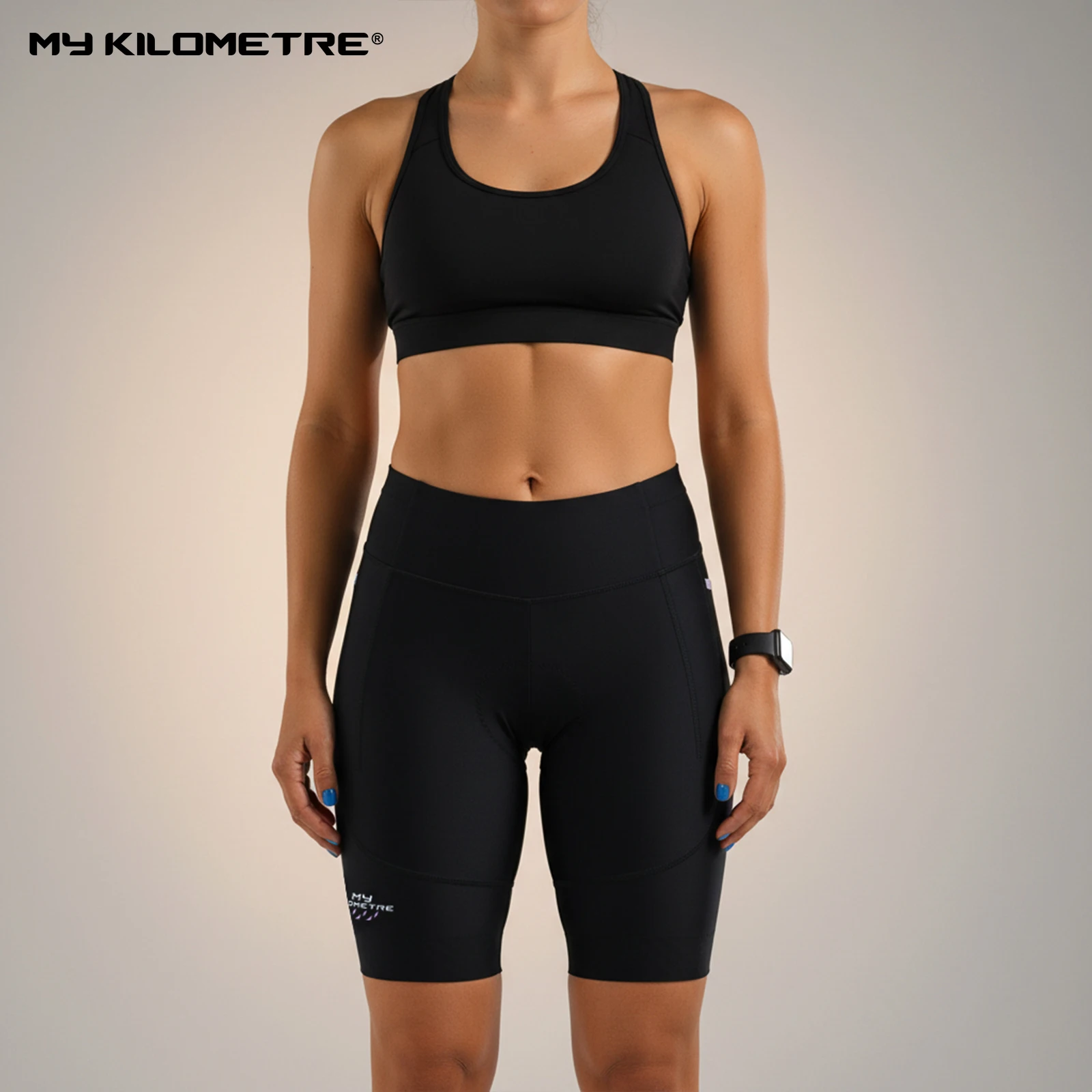 

Женские шорты для триатлона с высокой талией, компрессионные, для велоспорта и бега, быстросохнущие, облегающие, для фитнеса и спорта