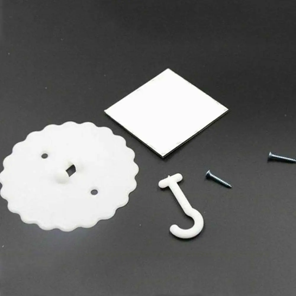 PP High Quality With Screws And Tape Household Floor Hooks Cabinet Mosquito Net Hanger Ceiling Hooks Wall Holder Overhead Hooks