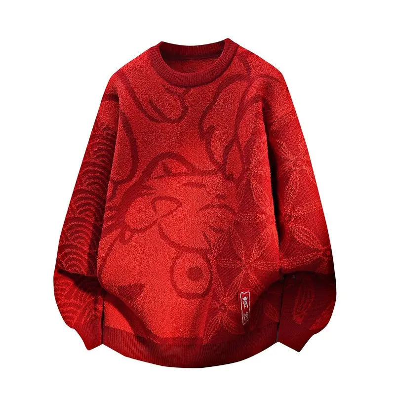 

2025 Autumn and Winter New style Thicken Warm Sweaters Men's Fashion Casual Loose Comfortable High Quality Large Size Sweater