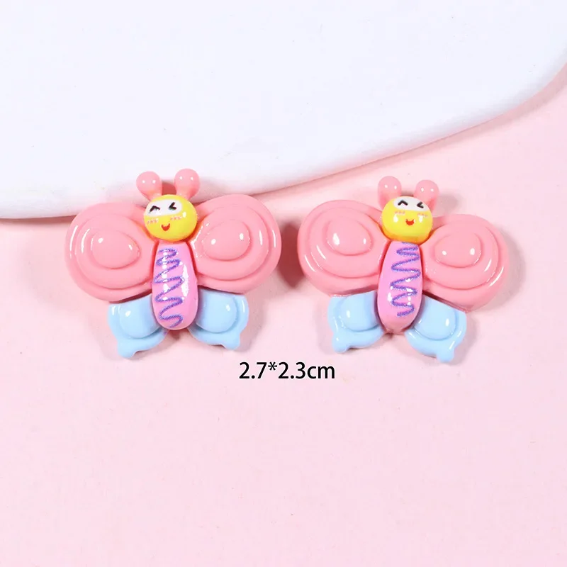 5pcs New cartoon bee cute resin flatback cabochons jewelry accessories diy resin charms for scrapbooking embellishments