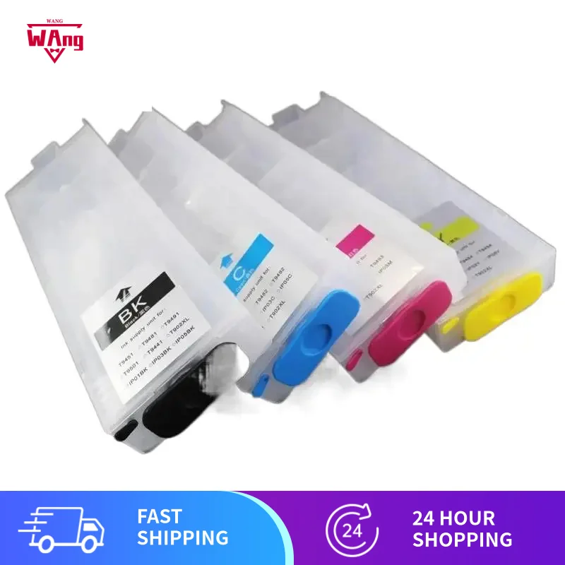 

350ML T11 IP11 Refillable Ink Cartridge For EPSON WorkForce WF-C5890 WF-C5390 C5810 WF-C5310 PX-S887 PX-M887F without chip